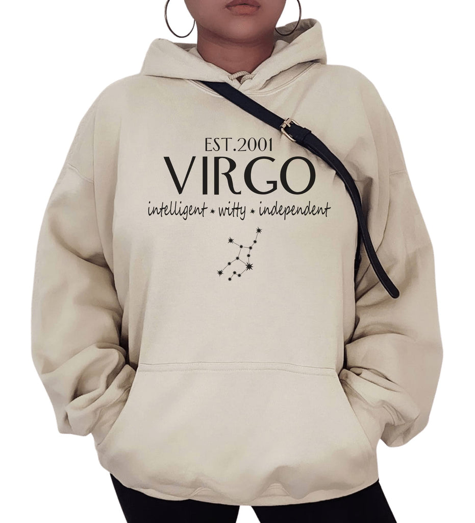 It's Your Day Clothing Personalized Zodiac Sweatshirt for Women - Scorpio Virgo Gemini Pisces Libra Hoodie Shirt Sign Gifts Unique Astrology Horoscope Long Sleeve Pullover