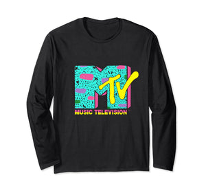 Mademark x MTV - The official MTV Logo with wild colors and a funky design Long Sleeve T-Shirt