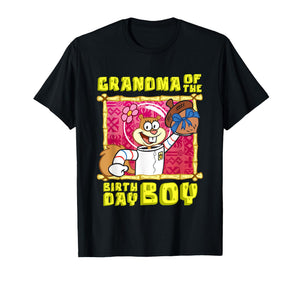 Mademark x SpongeBob SquarePants - SpongeBob Sandy Grandma of the Birthday Boy Grandmother Gift T-Shirt