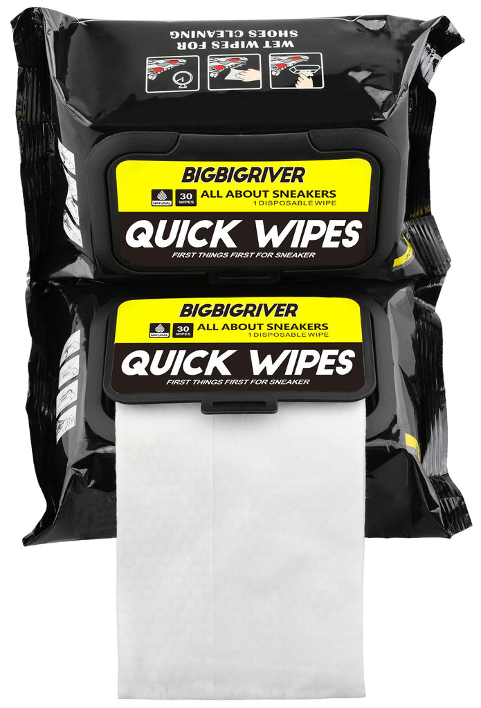 Shoe wipes 2 Pack 60 Pcs Sneaker Wipes Cleaner Quick Wipes Travel Portable Removes Dirt, Stains