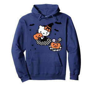 Hello Kitty Trick or Treat Halloween Hoodie Pullover Hoodie