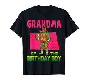 Mademark x Teenage Mutant Ninja Turtles - Raphael Grandma of the Birthday Boy Pizza Theme Party T-Shirt