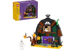 LEGO Halloween Barn Building Toy - Room Decor & Pretend Play Set for Boys & Girls, Ages 9+ - Halloween Toys & Crafts for Kids - Gift Idea - W/Scary Skeleton Minifigure - 40721