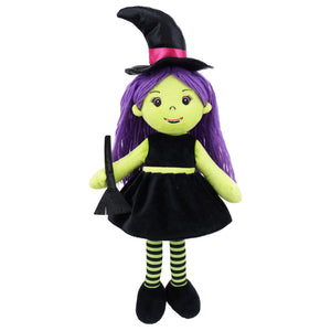 June Garden 14" Snuggle Cutie Sophie - Soft Cuddly Witch Doll - Adorable for Kids & Toddlers - M
