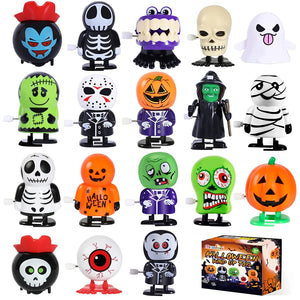 Max Fun 18pcs Halloween Wind Up Toys Assortments for Kids Halloween Party Favors Treat Bag Stuffers Goody Bag Filler Treats Prizes (Halloween)