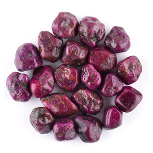 InfinityGemsArt 100 CTS. Natural Raw Ruby Rough Stone, Ruby Bullets, Rough Crystals for Jewelry Making, Wire Wrapping Wholesale Gemstone Lot Crystals, July Birthstone, Birthday, DIY Gift