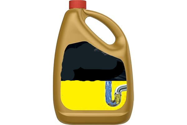 Jug of Liquid Plumr Clog Destroyer on a white background