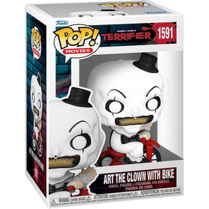 Funko POP! Movies: Terrifier - Art The Clown with Bike - Collectable Vinyl Figure - Gift Idea - Official Merchandise - for Kids & Adults - Horror Fans - Model Figure for Collectors and Display