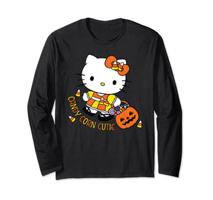 Hello Kitty Candy Corn Cutie Halloween Long Sleeve T-Shirt