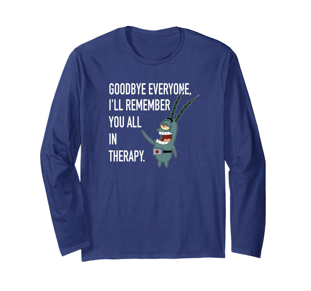 Mademark x SpongeBob SquarePants - Plankton - I'll Remember You All in Therapy Long Sleeve T-Shirt