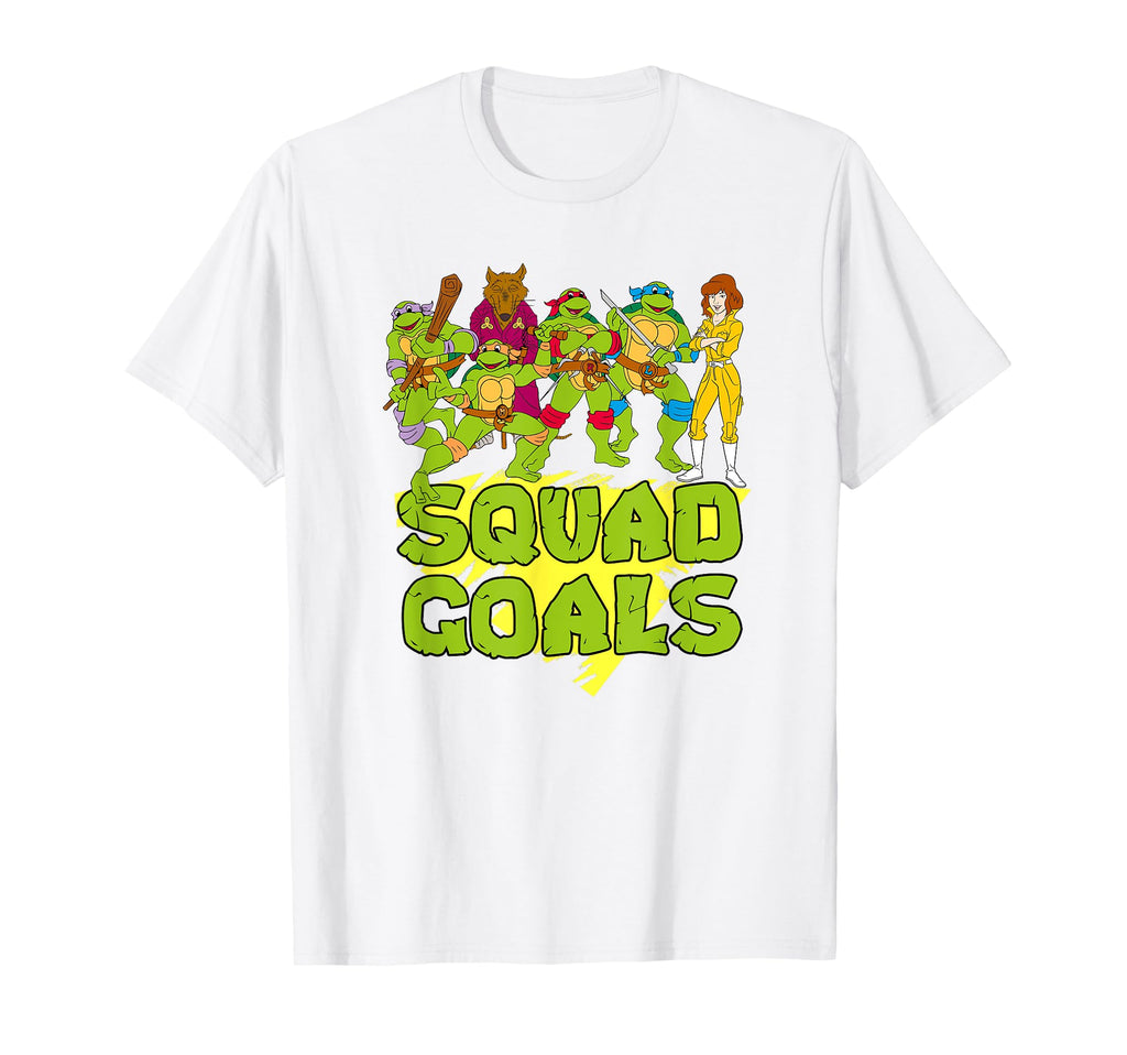 Mademark x Teenage Mutant Ninja Turtles - TMNT with Splinter & April - Squad Goals T-Shirt