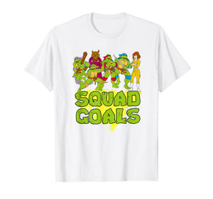 Mademark x Teenage Mutant Ninja Turtles - TMNT with Splinter & April - Squad Goals T-Shirt
