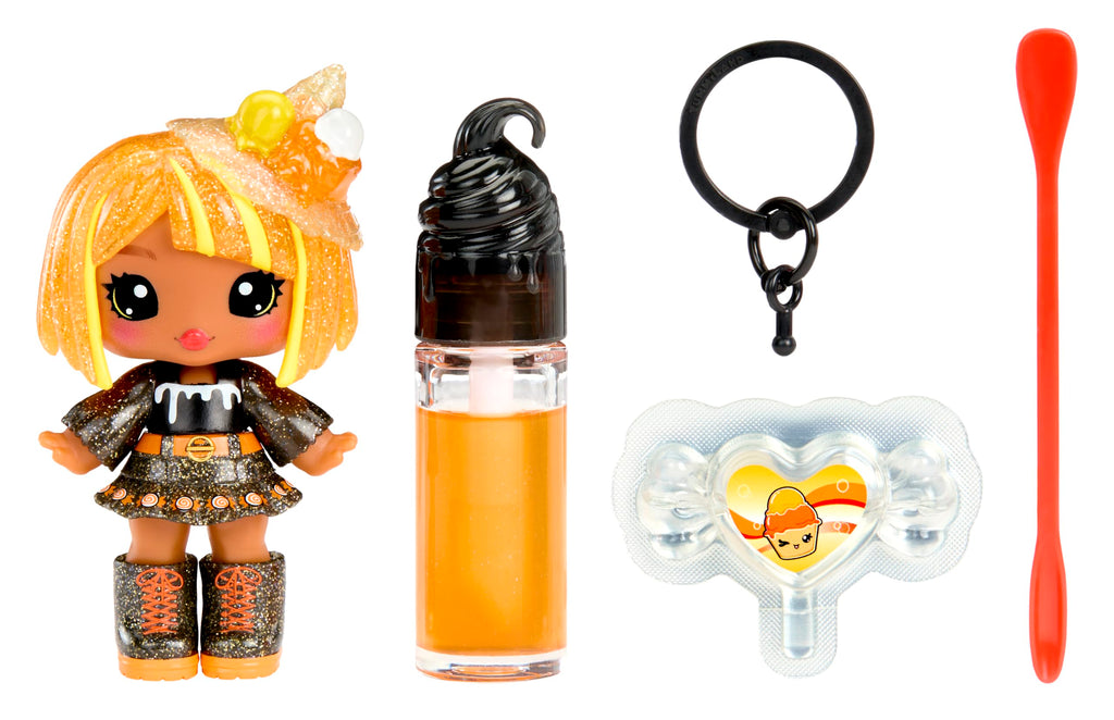Yummiland x Halloween Lip Gloss Doll - Blair Treats Includes DIY Lip Gloss + Keychain, Cosmetic Play, Seasonal Halloween Collectible, Ages 4+