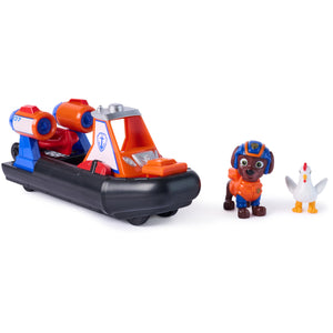 Paw Patrol: Search & Rescue, Zuma Rescue Hovercraft Water Vehicle with 2 Figures, Toy Boat with Pull-Back Action, Kids Toys for Boys & Girls Ages 3+