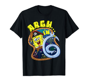 Mademark x SpongeBob SquarePants - SpongeBob Im 6 Pirate Theme 6th Birthday Sixth Birthday Gift T-Shirt
