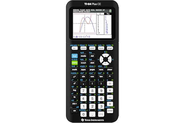 Texas Instruments TI-84 Plus CE Color Graphing Calculator, Black