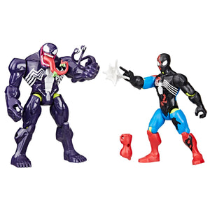 Spider-Man Marvel MixMashers Venom vs. Venomized, Custom Action Figure & Accessories 2-Pack, 5-Inch-Scale Super Hero Toys for Kids Ages 4+