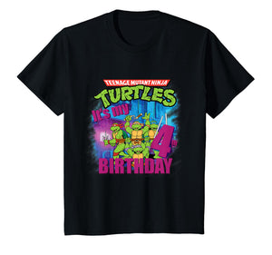 Mademark x Teenage Mutant Ninja Turtles - Kids Original Teenage Mutant Ninja Turtles Fourth Birthday 4th T-Shirt