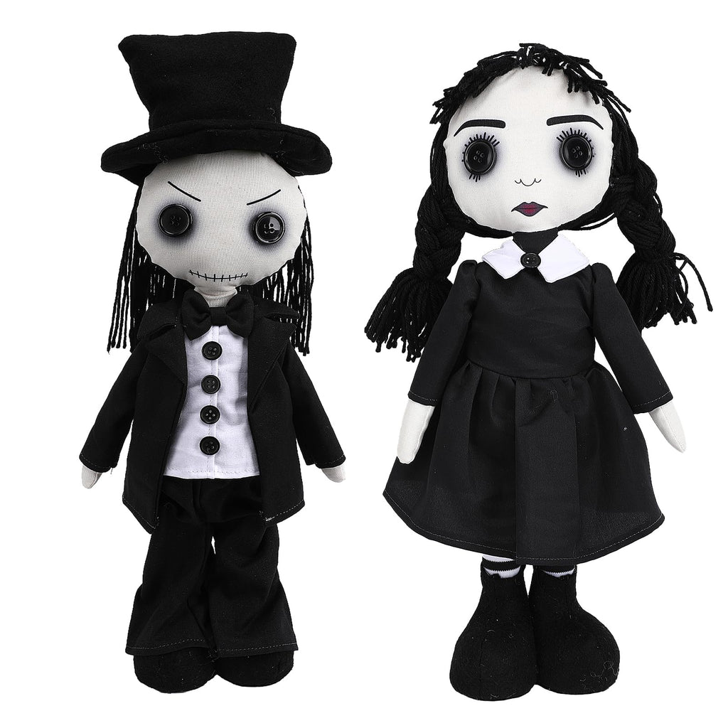 21" Gothic Haunted Doll Scary Living Dead Dolls Creepy Revenge Voodoo Doll Halloween Decoration Toy Gag Gifts