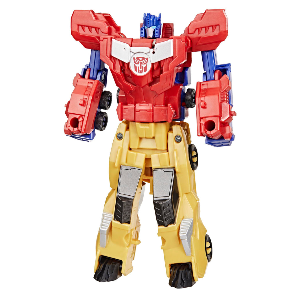 Transformers Crash & Combine Heroes, 3.75-Inch Converting Bumblebee and Optimus Prime Action Figures, Robot Toys for Kids 6 and Up