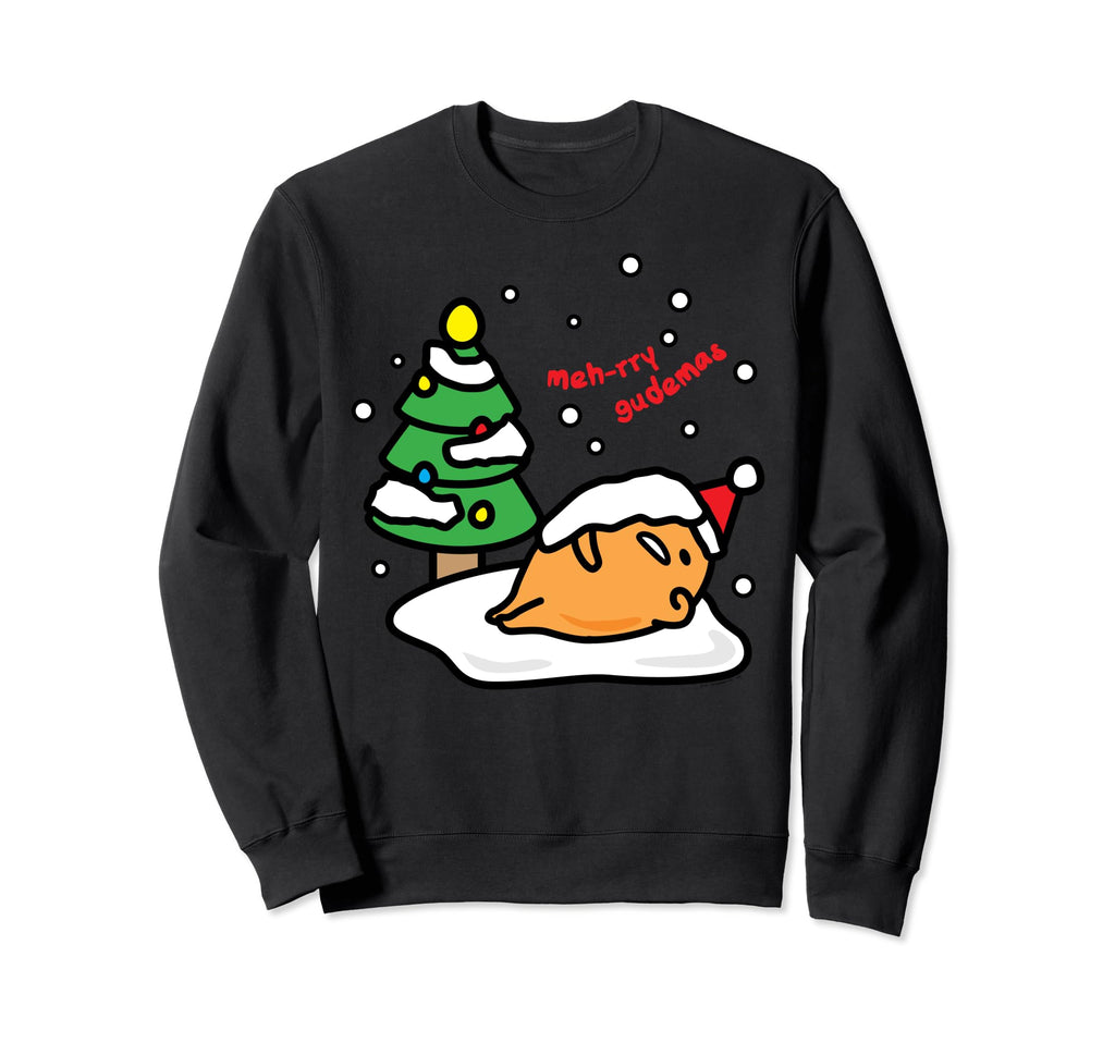 Gudetama "Meh-rry Gudemas" Christmas Sweatshirt Sweatshirt