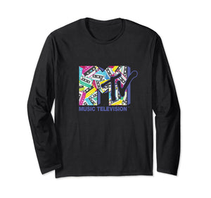 Mademark x MTV - The official MTV Logo with the classic 80s tapes Long Sleeve T-Shirt
