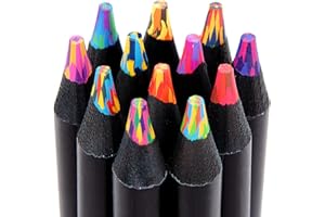 Yangmei Stocking Stuffers, Art Supplies, 12 Rainbow Colored Pencils, Teen Girl Gifts Trendy Stuff, Art Supplies for Kids 9-12, Gifts for 5-12 Year Old Girl, Arts and Crafts for Kids Ages 8-12