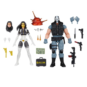 Marvel Legends Series Madame Masque & Crossbones, Marvel Super-Villains Comics Collectible 2-Pack, 6-Inch Action Figures