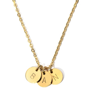 MignonandMignon Custom Tiny Coin Initial Necklace, Personalized Dainty Jewelry for Women, Handmade Gift for Her, Birthday Gifts for Women – TCN