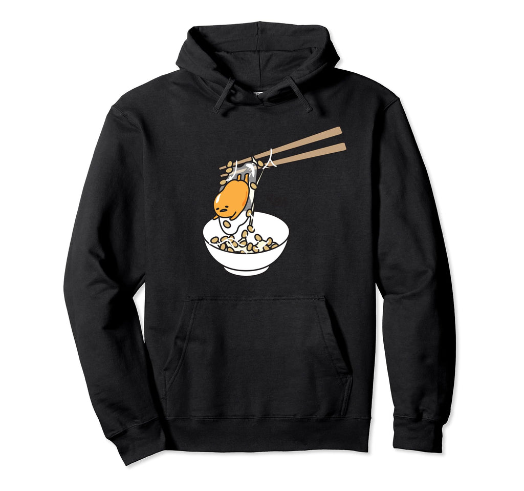 Gudetama Chopsticks and Rice Bowl Hoodie Pullover Hoodie