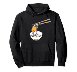 Gudetama Chopsticks and Rice Bowl Hoodie Pullover Hoodie