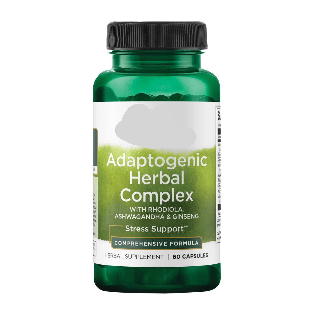 Swanson Adaptogenic Herbal Complex supplement bottle on a white background