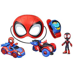 Spidey and his Amazing Friends Super Spidey Set, Role Play Toys, Toy Car Set, Marvel Spider-Man Mask Great for Kids, 3+ Years