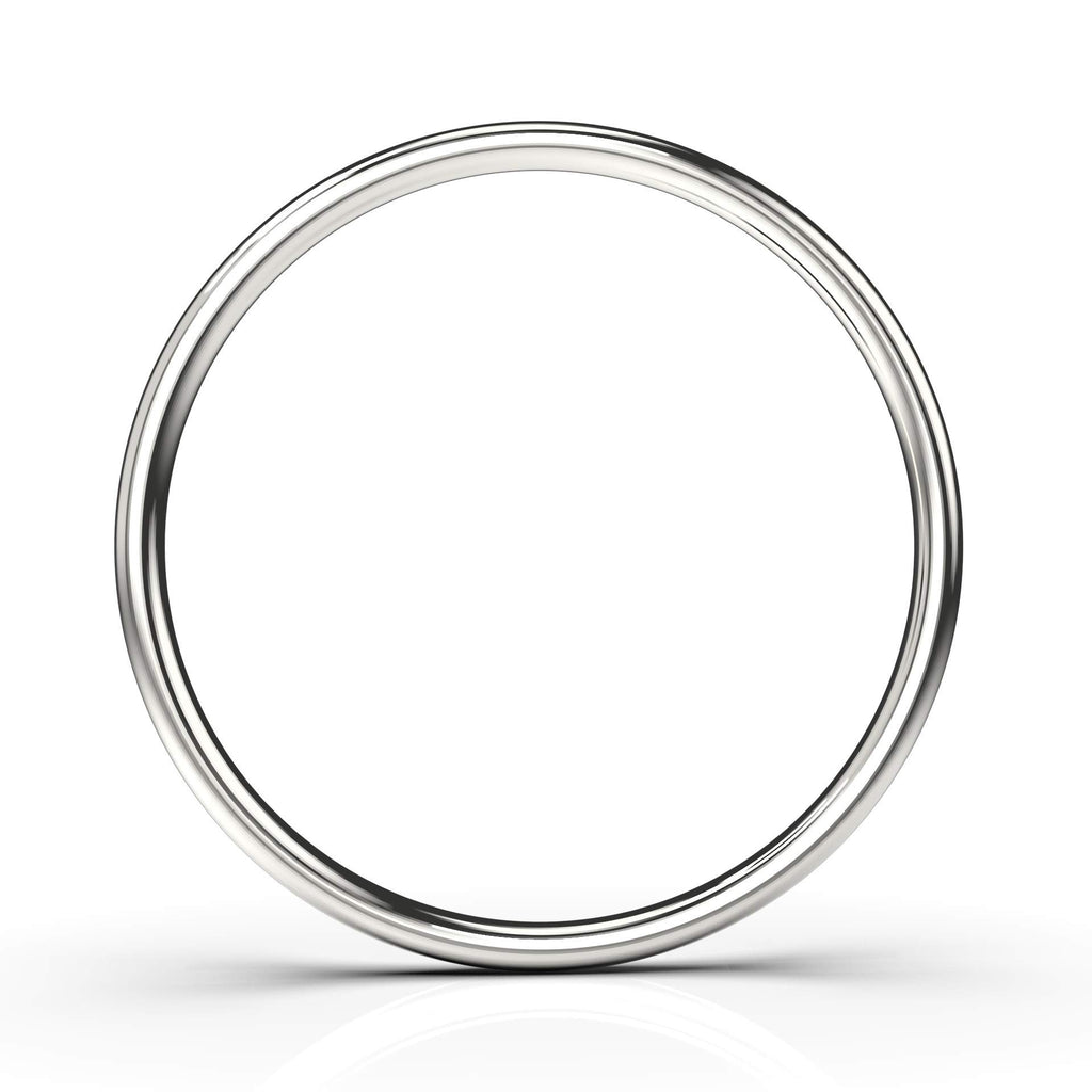 Thin Smooth Stacking 1mm Skinny Ring in Silver, Gold, or Rose Gold | Comfort Fit | Sizes 4-10 (9, 925 Sterling Silver)