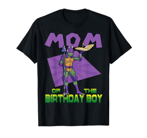 Mademark x Teenage Mutant Ninja Turtles - Donnie Mommy of the Birthday Boy Pizza Theme Party T-Shirt