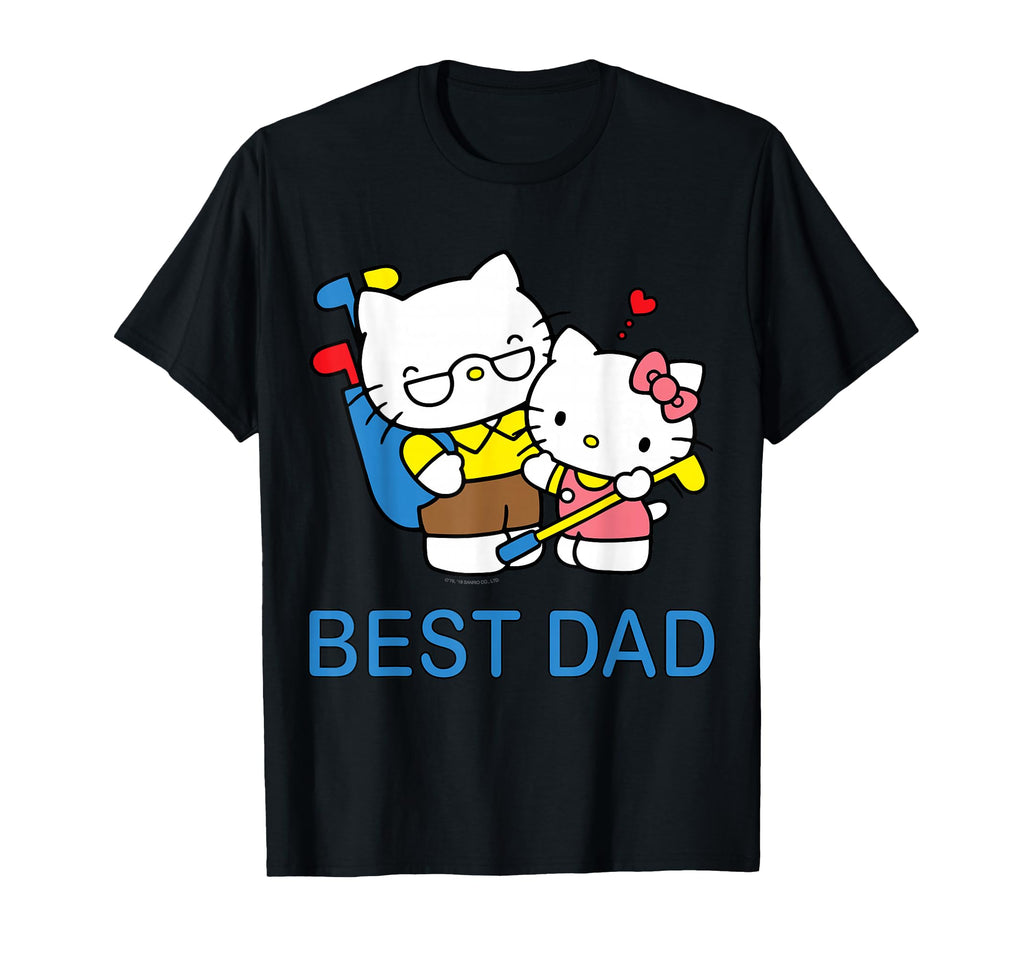 Hello Kitty Best Dad Father's Day Tee Shirt T-Shirt