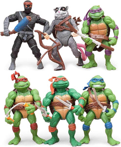 4.7" Turtles Action Figures 6PCS Figure Bundle Toys Collection Birthday for Kids