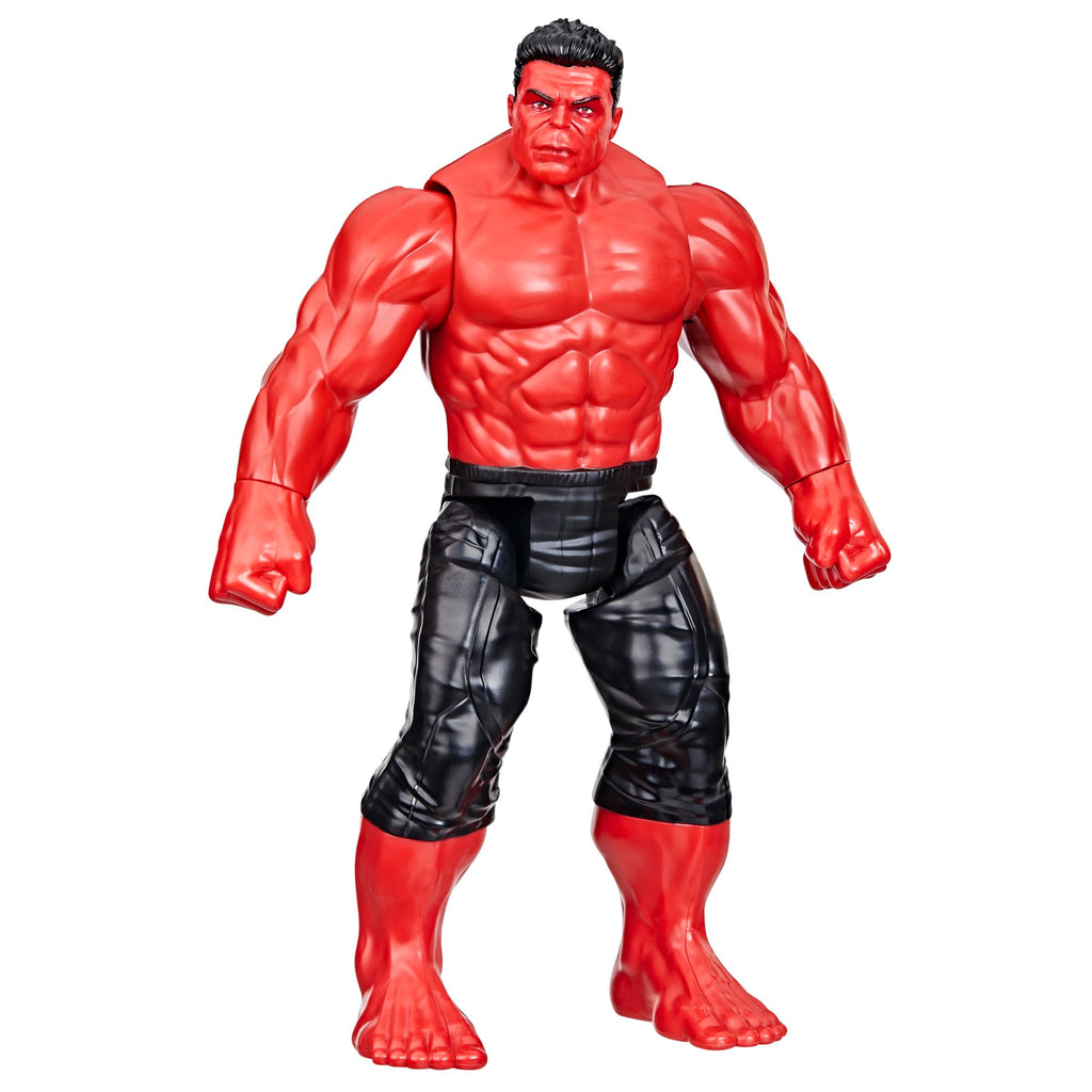 Marvel Studios Captain America Brave New World, Titan Hero Series, 12-Inch Deluxe Red Hulk Action Figure, Super Hero Toys for Kids 4 and Up