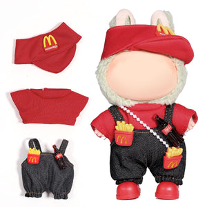 AICase for Lububu Clothes/for Lububu Outfits,Clothes Set for Lububu 17cm Doll,3 Piece Set Hat Clothing for la-bubu, Boys and Girls Stylish Adorable Dolls Clothes Accessories (No Doll)_01