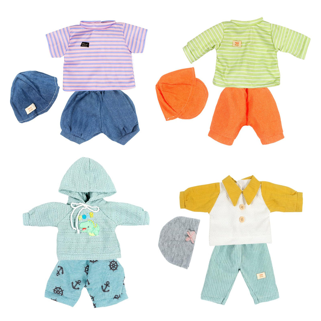 Baby Dolls Clothes Boy for 12-16 Inch Dolls, 4 Sets 15 Inch Doll Outfit Accessories