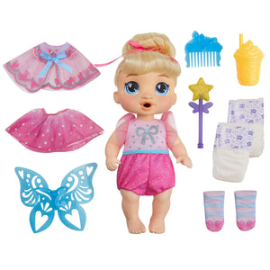 Baby Alive Fairy Fashions Harper Hugs Doll with Clothes Accessories, Blonde Hair, 11 Inches, Toys for 3 Year Old Girls and Boys & Up (Amazon Exclusive)