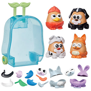 Potato Head Pet-Tato Tots, Pet-Themed Set with 31 Parts and Pieces Plus Rolling Carry Case, Toddler and Preschool Toys for Girls and Boys 2 and Up