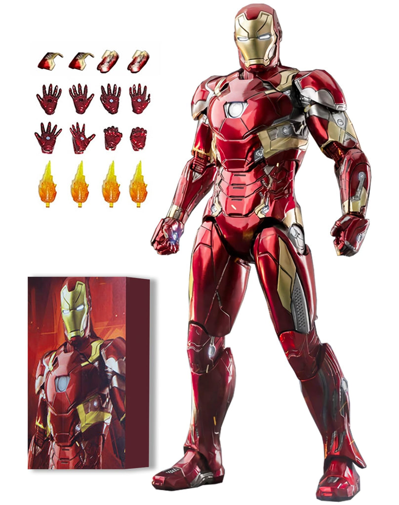 7 Inch MK46Ironman(1/10 Scale) Action Figure with Lots of Accessories,Exquisite Painting Collectible Toy