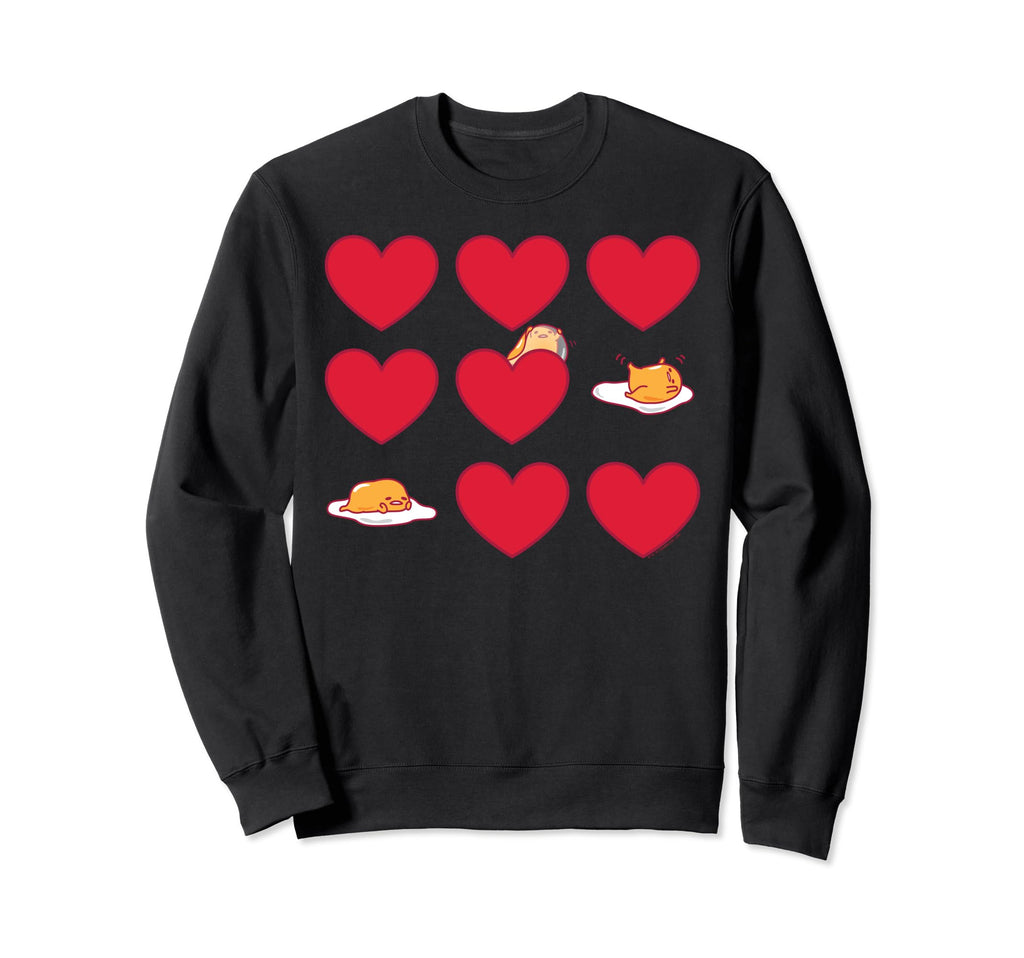 Gudetama Hearts & Eggs Valentine's Sweatshirt