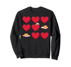 Gudetama Hearts & Eggs Valentine's Sweatshirt