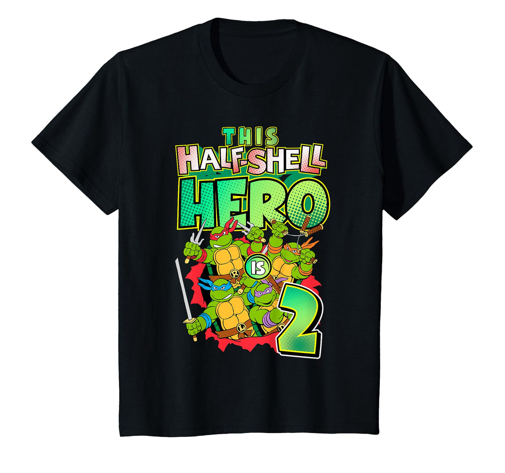 Mademark x Teenage Mutant Ninja Turtles - Kids Teenage Mutant Ninja Turtles This Half Shell Hero is 2 T-Shirt