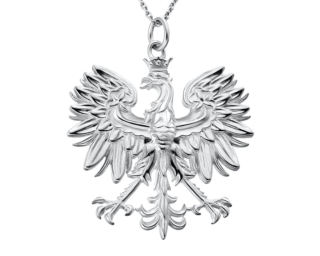 Artigianno Polish Eagle Necklace Silver Pendant Poland Coat of Arms Handmade Jewelry