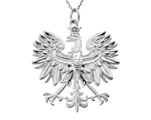 Artigianno Polish Eagle Necklace Silver Pendant Poland Coat of Arms Handmade Jewelry