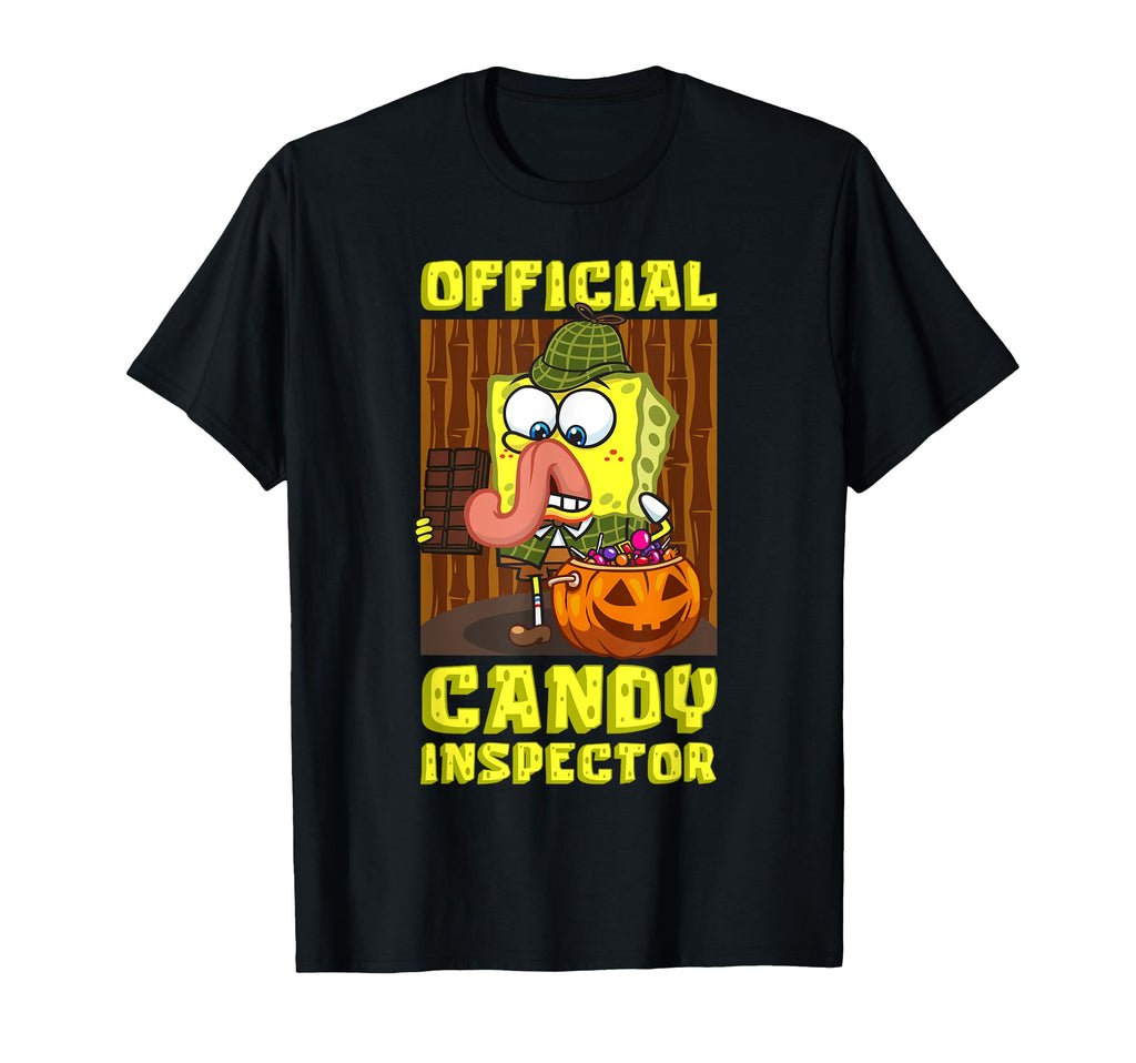 Mademark x SpongeBob SquarePants - SpongeBob Halloween Official Candy Inspector Trick Treat Fun T-Shirt