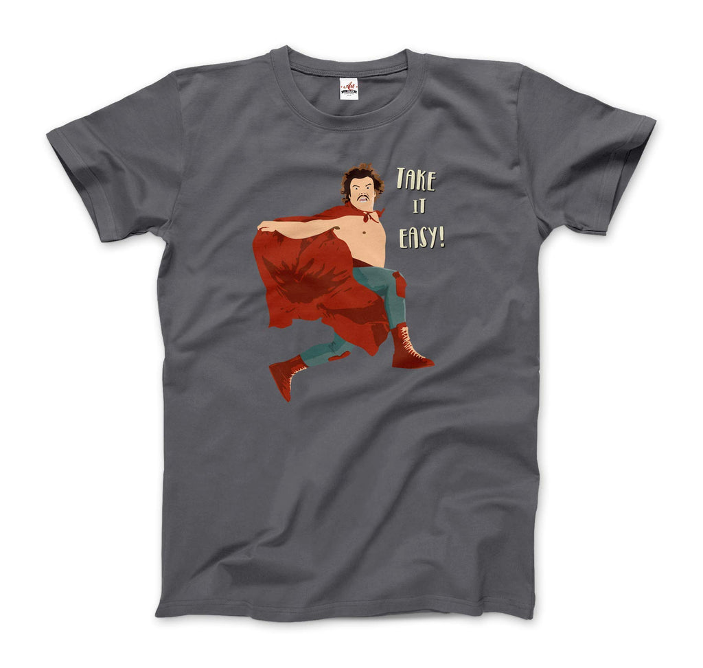 Take It Easy, El Luchador Mascarado Artwork T-Shirt (Adults, Kids, Short & Long Sleeve) White